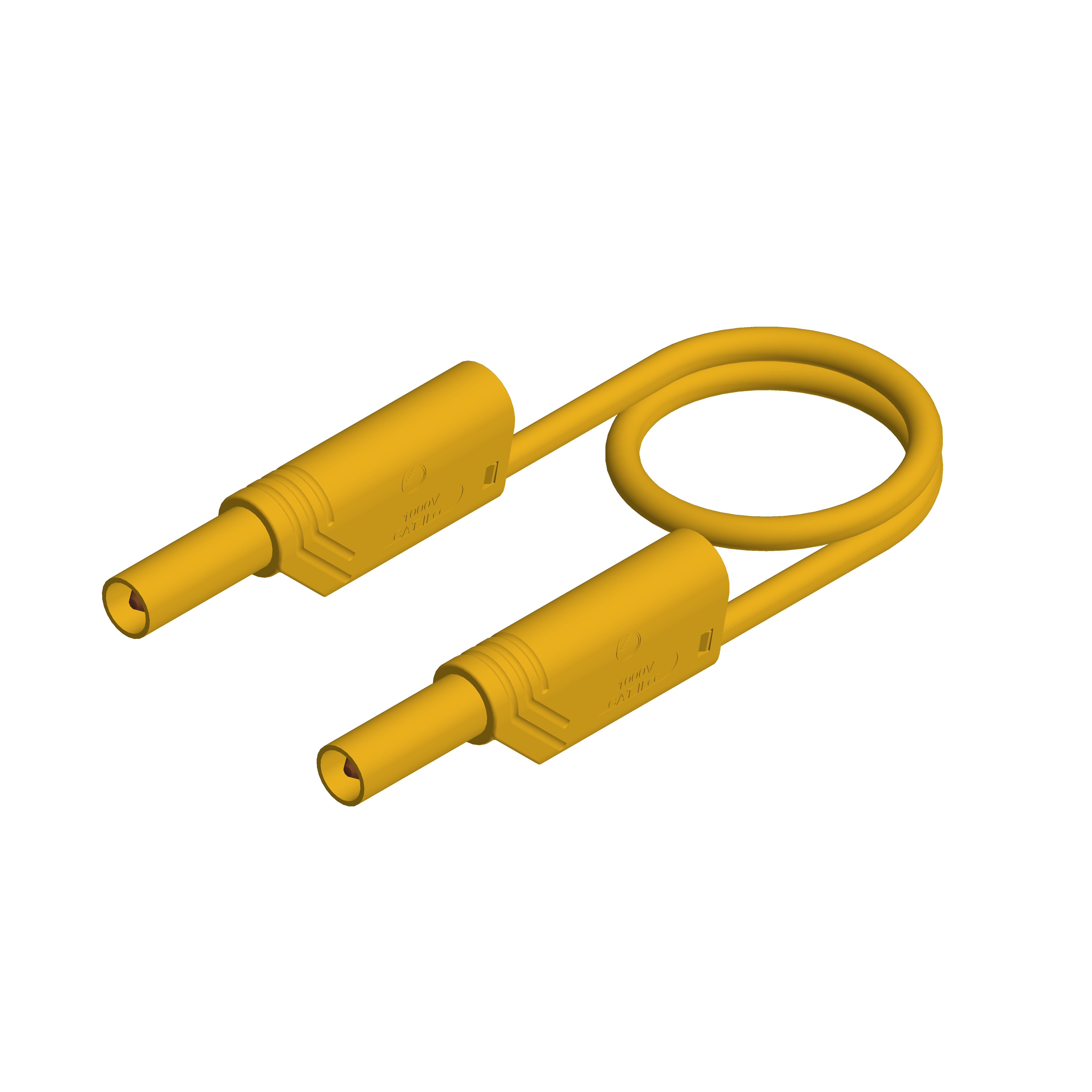 Hirschmann Test & Measurement Test Probes, 16A, 1kV, Yellow, 25cm Lead Length