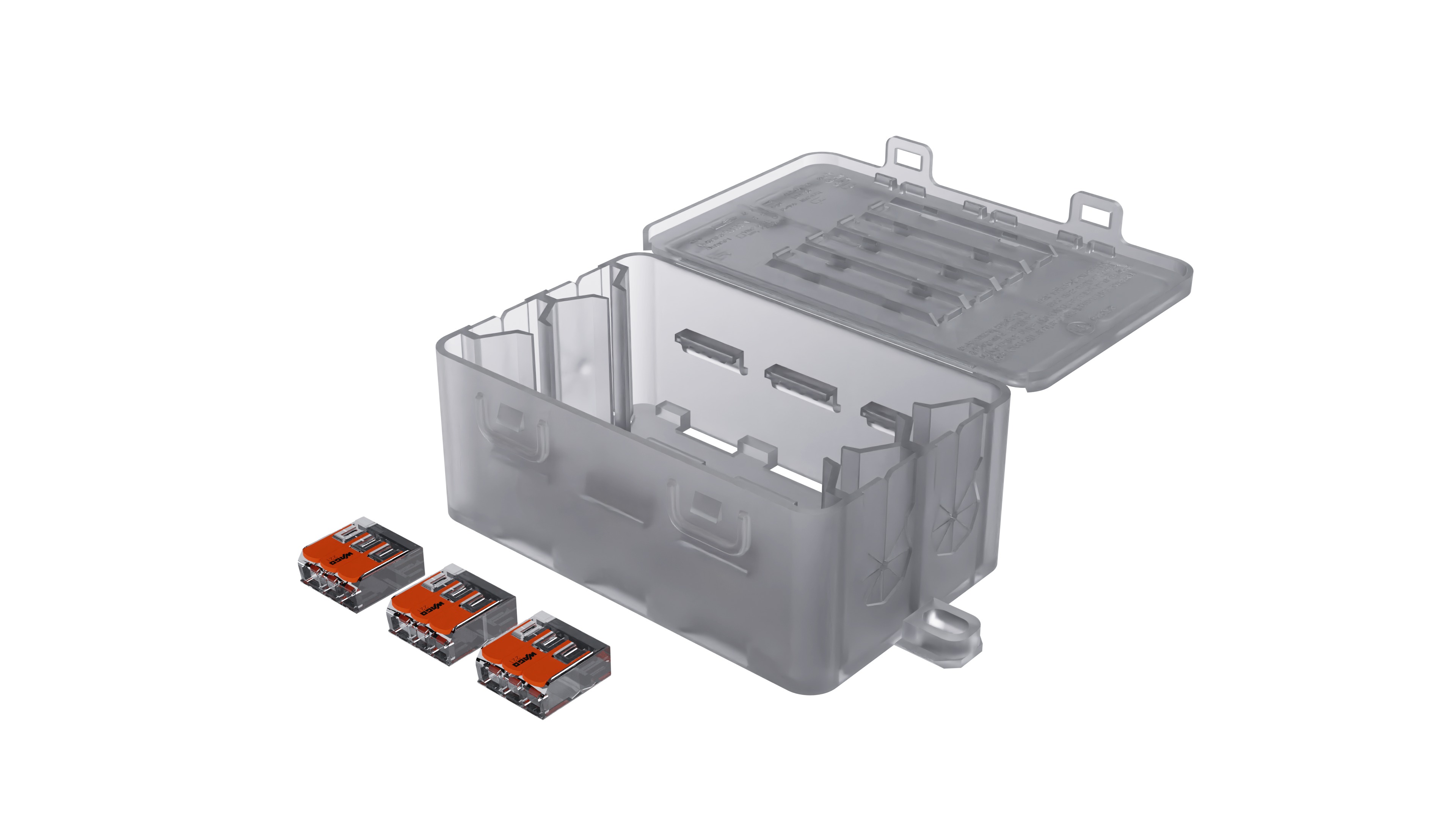 WISKA KonnektIT Series Transparent Polypropylene Junction Box, IP20, 100 x 51.5 x 34mm