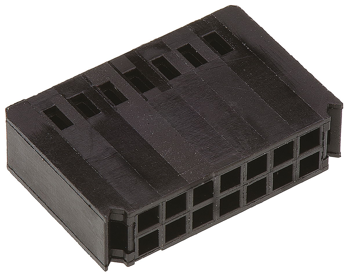 TE Connectivity, AMPMODU MOD IV Female Connector Housing, 2.54mm Pitch, 14 Way, 2 Row
