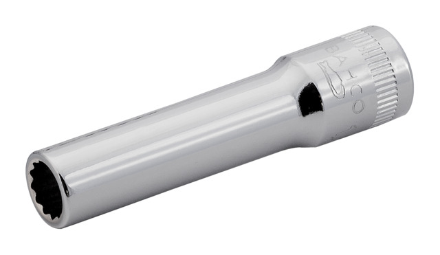 Bahco 1/4 in Drive 3/8mm Standard Socket, 3/8in, 49.6 mm Overall Length