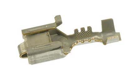 TE Connectivity Uninsulated Female Spade Connector, Receptacle, 6.3 x 0.8mm Tab Size, 0.5mm² to 0.8mm²