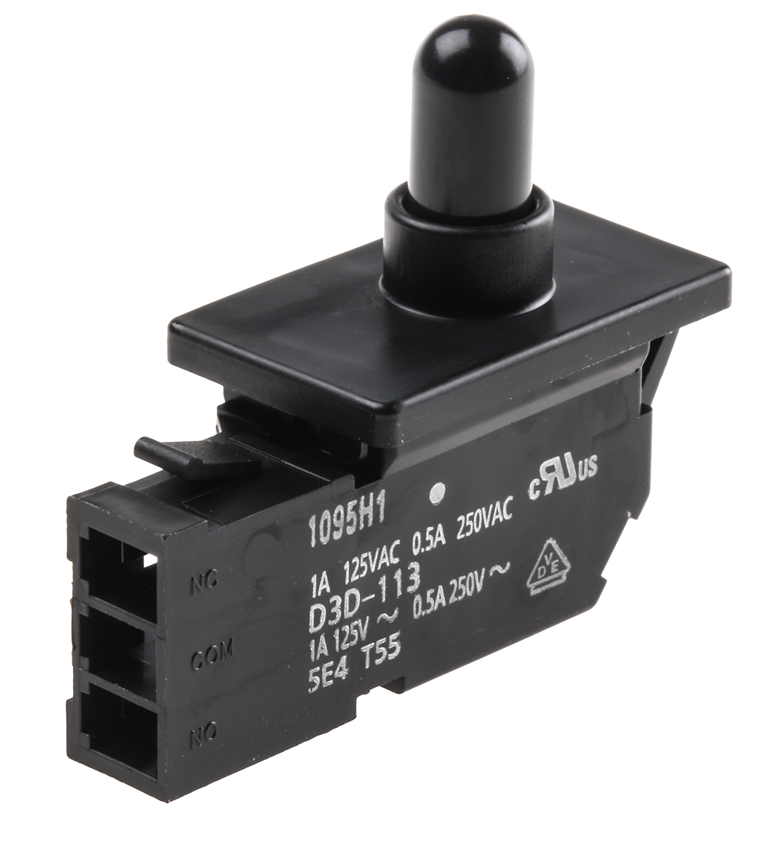 Omron Door Micro Switch, Plunger, SPDT 500 mA @ 250 V ac IP40, -30 → +60°C