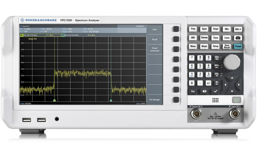 Rohde & Schwarz FPC-P3TG Desktop Spectrum Analyser, 5 kHz → 3 GHz