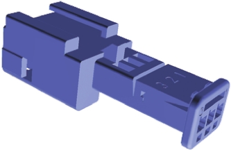 TE Connectivity, Micro Quadlok System Automotive Connector Plug Blue Cable Mount 3 Way 953698-3