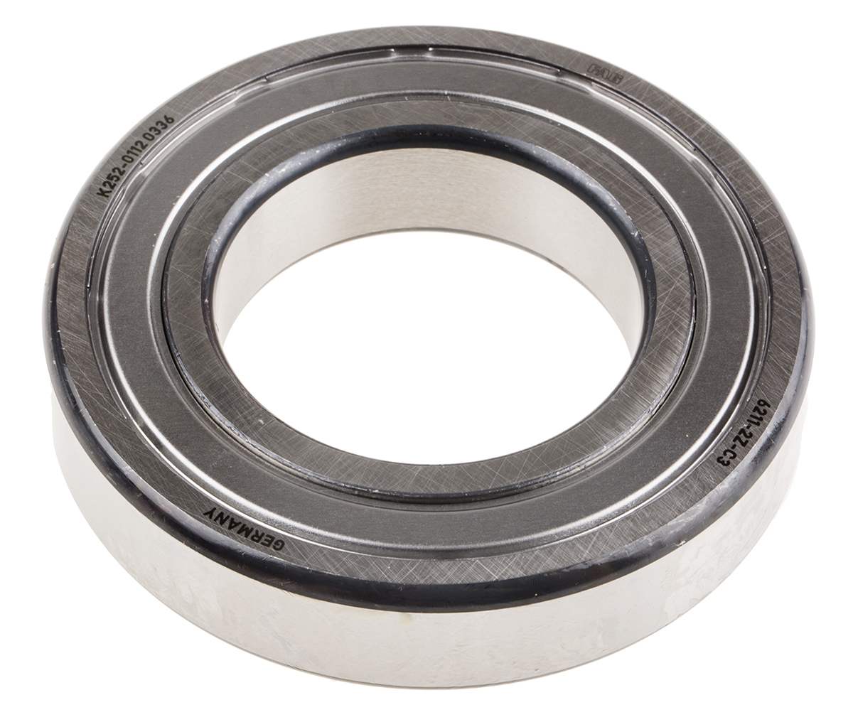 FAG 6211-C-2Z-C3 1 Row Ball Bearing - 55 mm ID, 100 mm OD