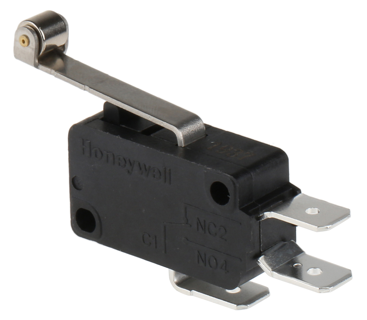 Honeywell Roller Lever Micro Switch, Quick Connect Terminal, 22 A @ 250 V ac, SPDT, IP67