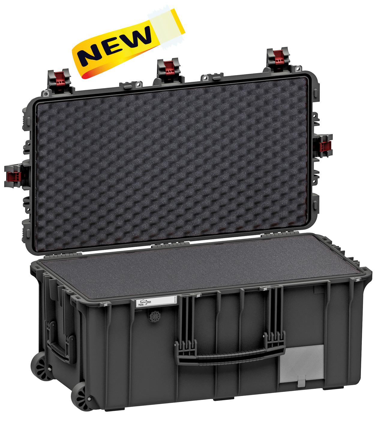 GT Line Mod. 7635.B Waterproof Watertight Case With Wheels, 832 x 466 x 369mm
