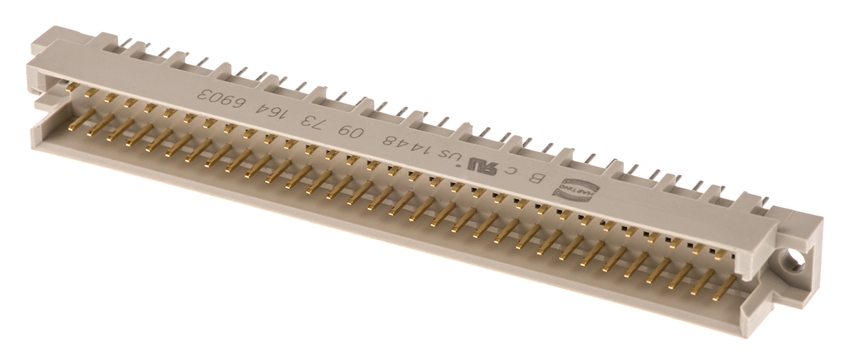 HARTING 64 Way 2.54mm Pitch, Type R Class C2, 2 Row, Straight DIN 41612 Connector, Plug
