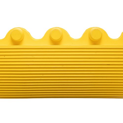 Notrax Yellow Edge Protector Strip Nitrile Rubber Bevels, Ribbed Finish 101cm x 6cm x 19mm