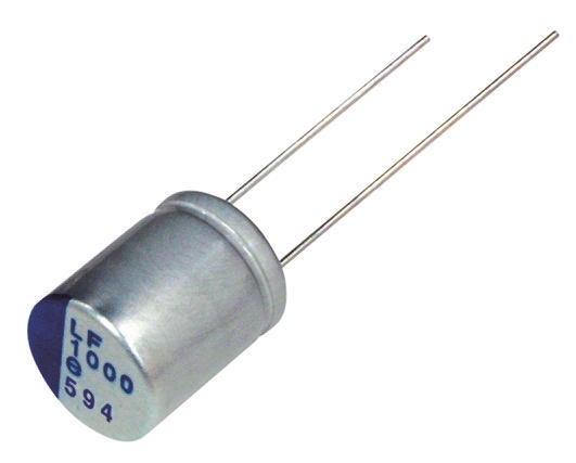 Nichicon 470μF Through Hole Polymer Capacitor, 16V dc