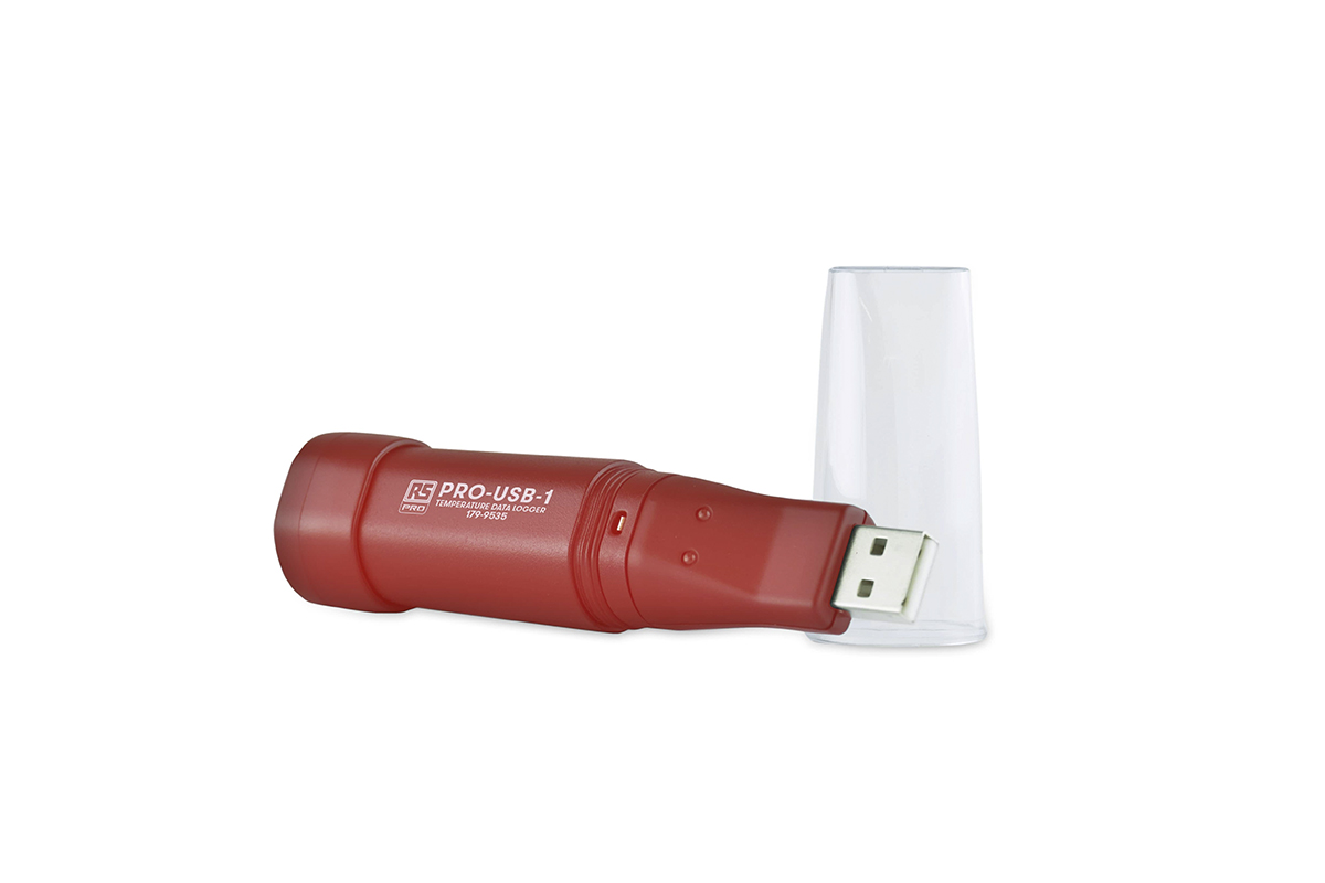 RS PRO PRO-USB-1 Temperature Data Logger, USB, 1 Input Channel(s) - UKAS Calibration