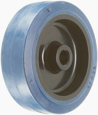 LAG Black, Blue Rubber Non-Marking, Quiet Operation, Shock Absorbing Trolley Wheel, 180kg