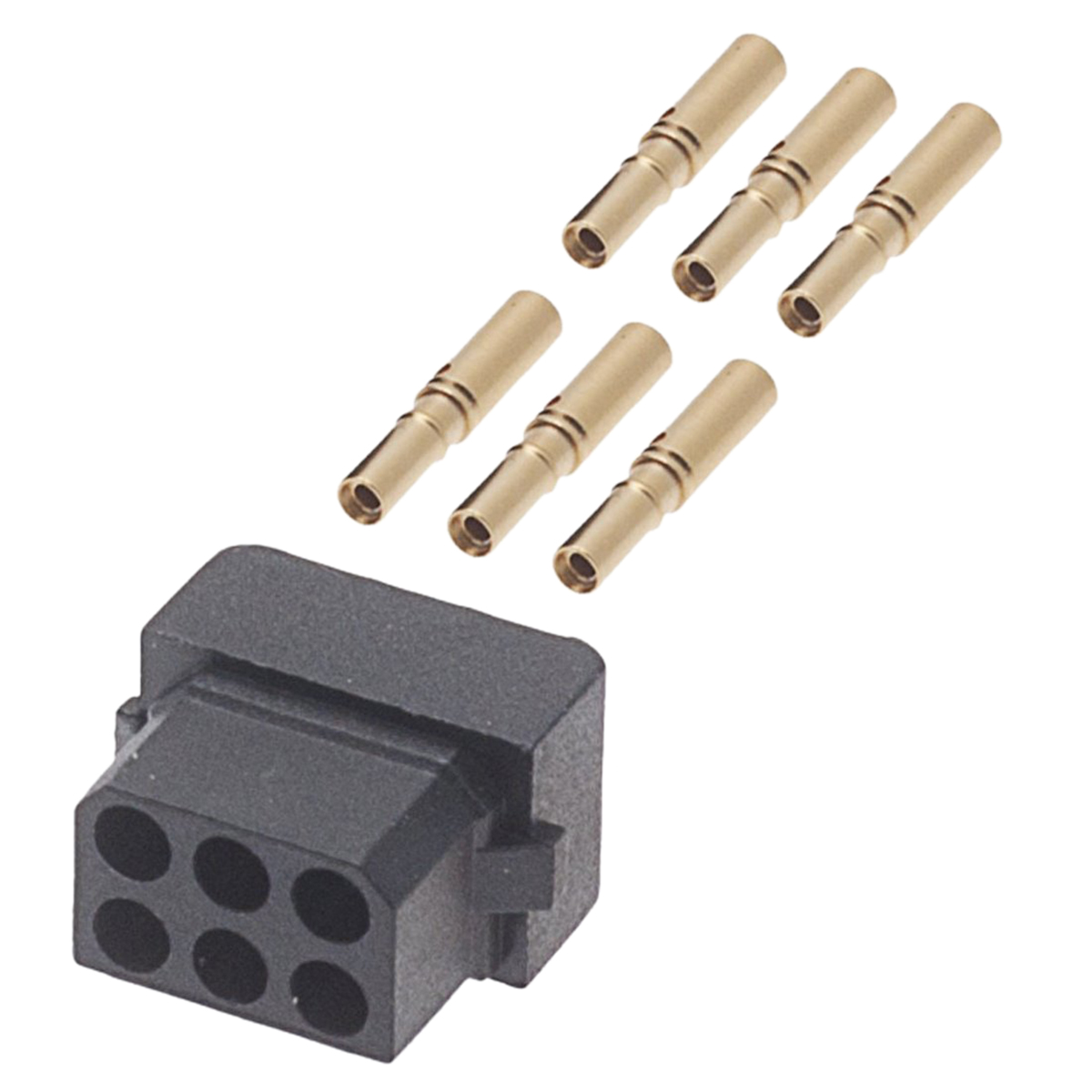 HARWIN Datamate L-Tek Series Straight Cable Mount PCB Socket, 6-Contact, 2-Row, 2mm Pitch, Crimp Termination