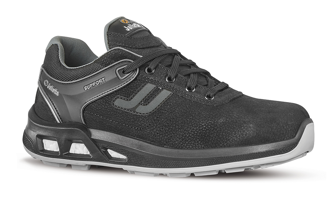 Jallatte J ENERGY Unisex Black Aluminium Toe Capped Safety Trainers, UK 10.5, EU 45