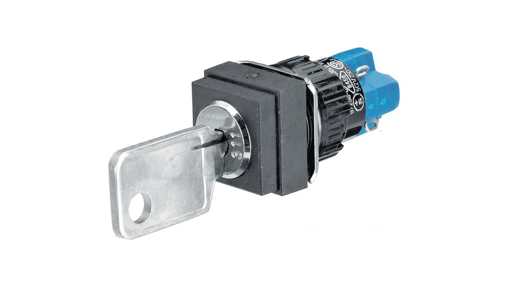 EAO IP65 Key Switch, SPDT, 5A 2-Way