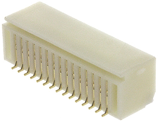 JST SHD Series Right Angle Surface PCB Header, 30 Contact(s), 1 mm Pitch, 1 Row, Shrouded