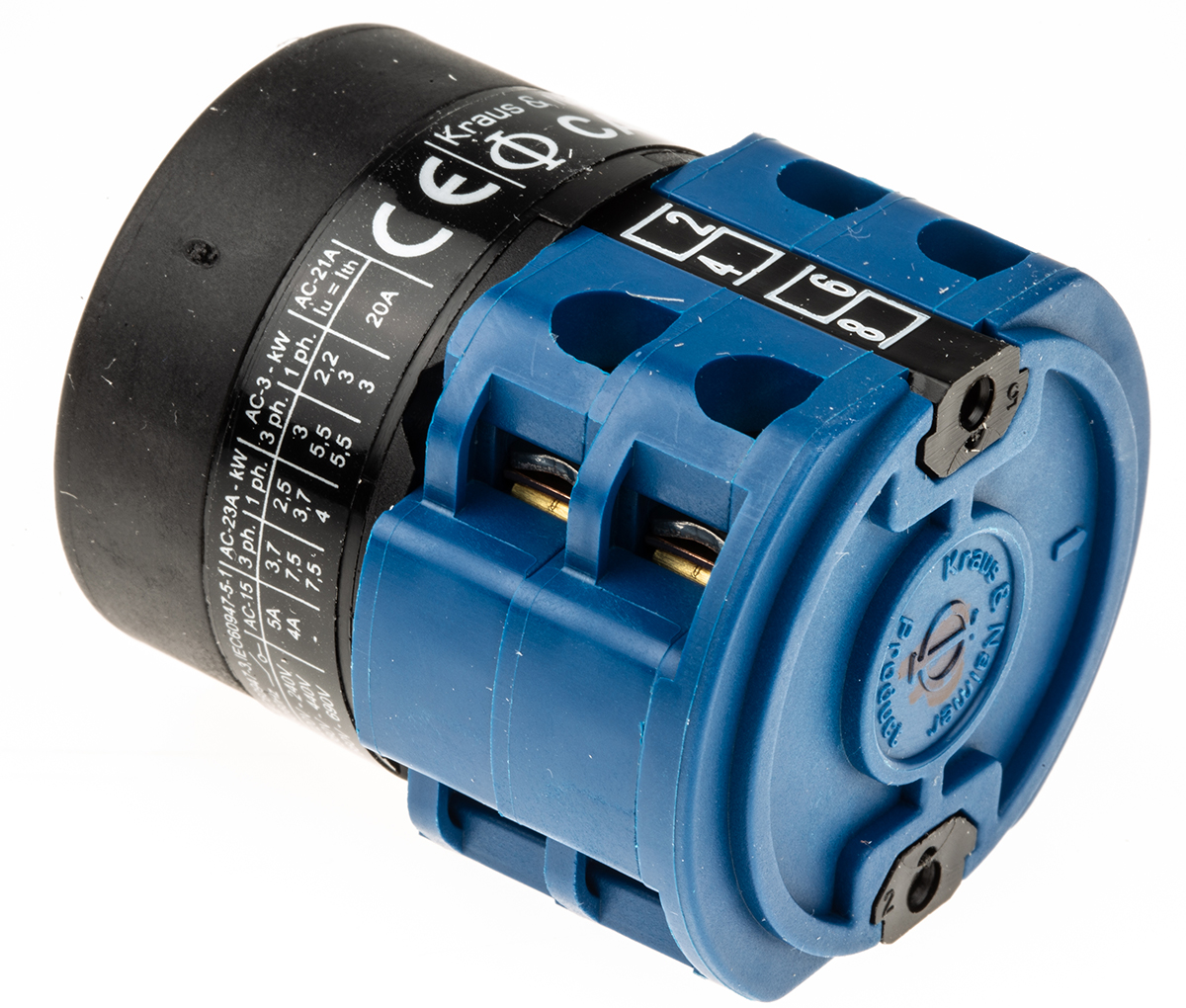 Kraus & Naimer, DP 2 Position Double Throw Cam Switch, 20A