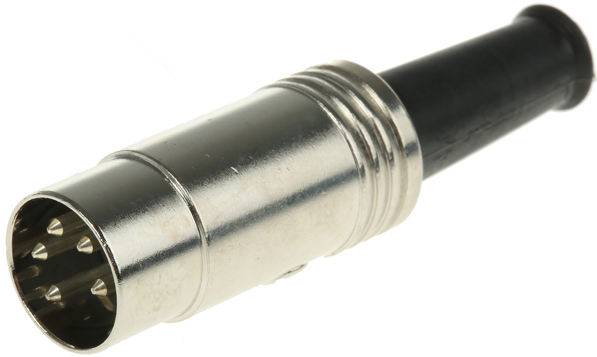 Lumberg 5 Pole Din Plug, DIN 45322, 4A, 60 V ac, Male, Cable Mount