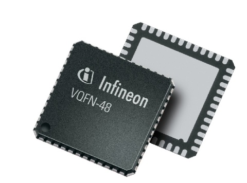 Infineon TLE9843QXXUMA1, 32 bit ARM Cortex M0 Microcontroller, 25 MHz, 48kB FLASH, 48-Pin VQFN