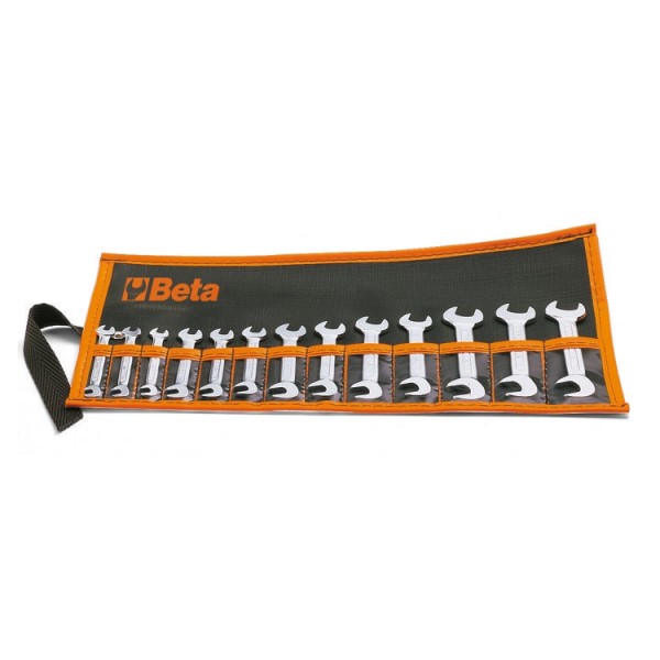 BETA 13-Piece Double Ended Open Spanner, 4.5 mm, 4 mm, 5.5 mm, 5 mm, 6 mm, 7 mm, 8 mm, 9 mm, 10 mm, 11 mm, 12 mm, 13