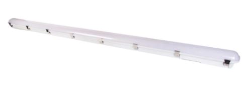 RS PRO 40, 56, 66, 80W LED Batten Light, 100 → 240 V Batten Emergency and Microwave, 1 Lamp, Anti-corrosive,