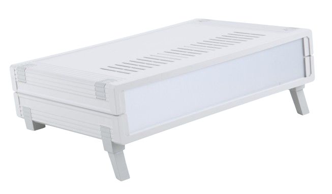 Bopla Ultramas Series Light Grey ABS General Purpose Enclosure, IP30, Light Grey Lid, 290.9 x 258.9 x 62.2mm