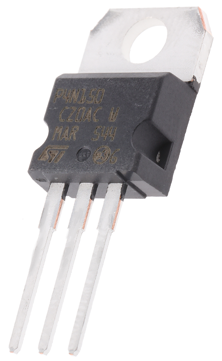 STMicroelectronics MDmesh Type N-Channel MOSFET, 4 A, 1500 V Enhancement, 3-Pin TO-220 STP4N150