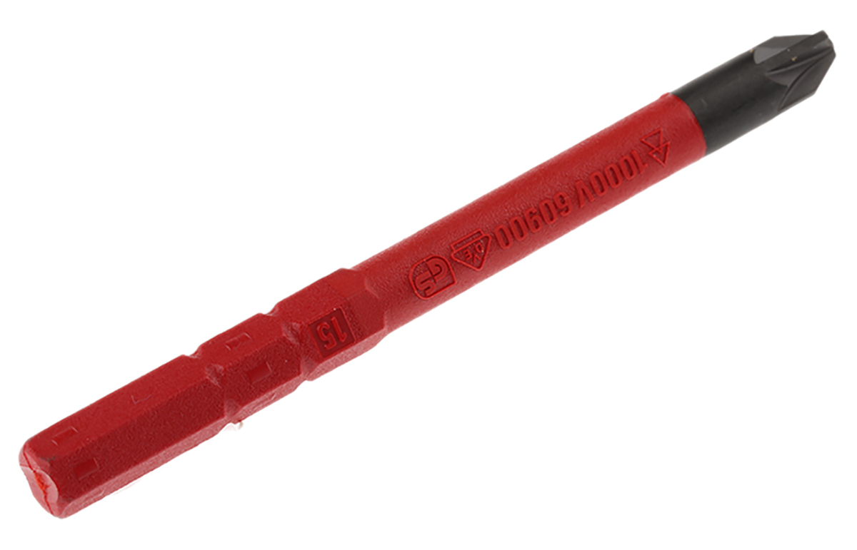 Wiha Pozidriv, Slotted Screwdriver Bit, SL/PZ2 Tip