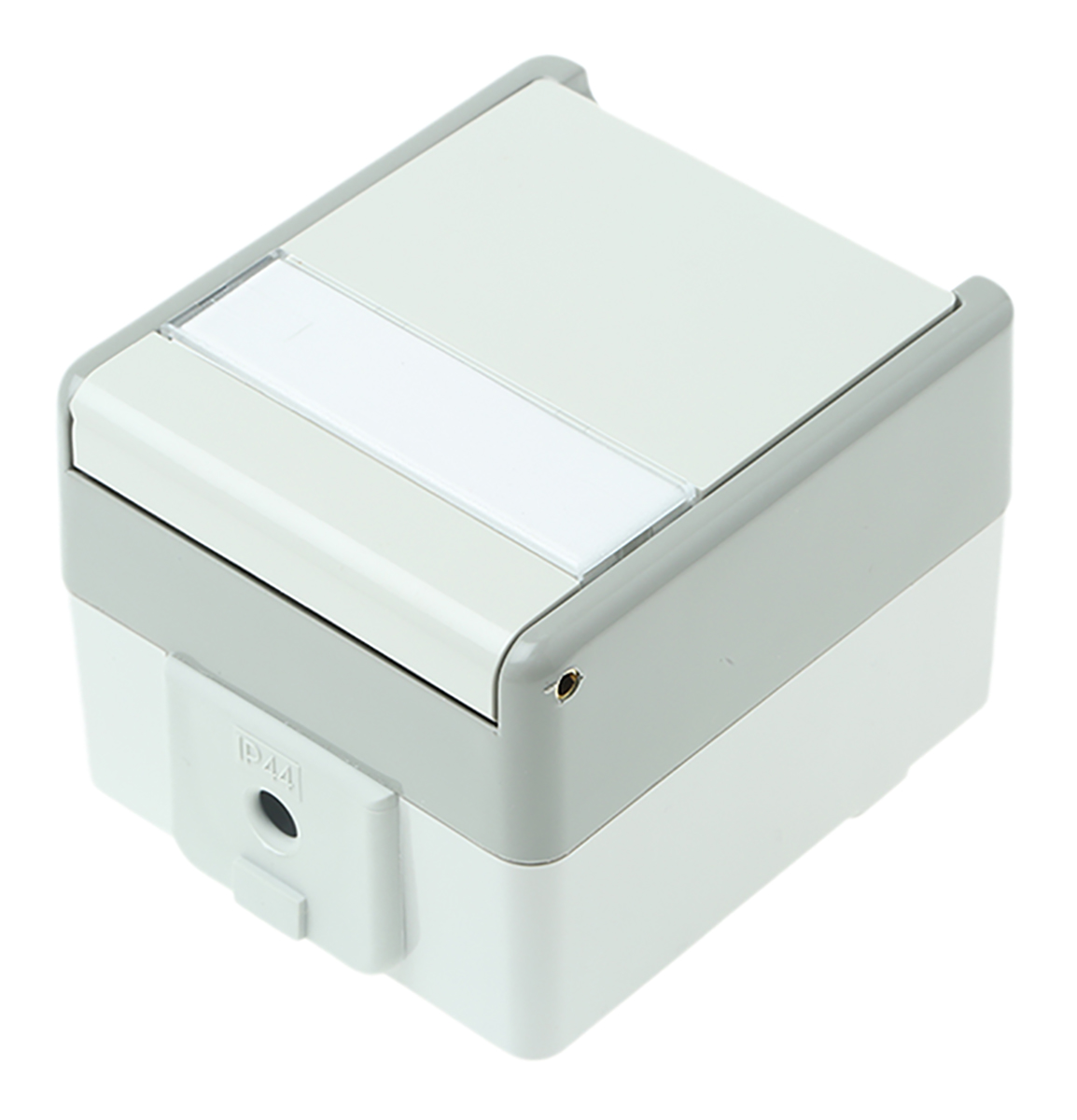 Siemens DELTA Grey 1 Gang Plug Socket, 16A, Type F - German Schuko, Outdoor Use