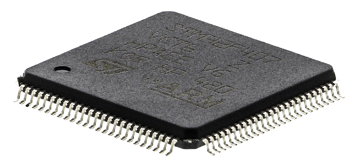 STMicroelectronics, 32 bit ARM Cortex M4, STM32F407VG Microcontroller, 168 MHz, 1024kB FLASH, 100-Pin LQFP