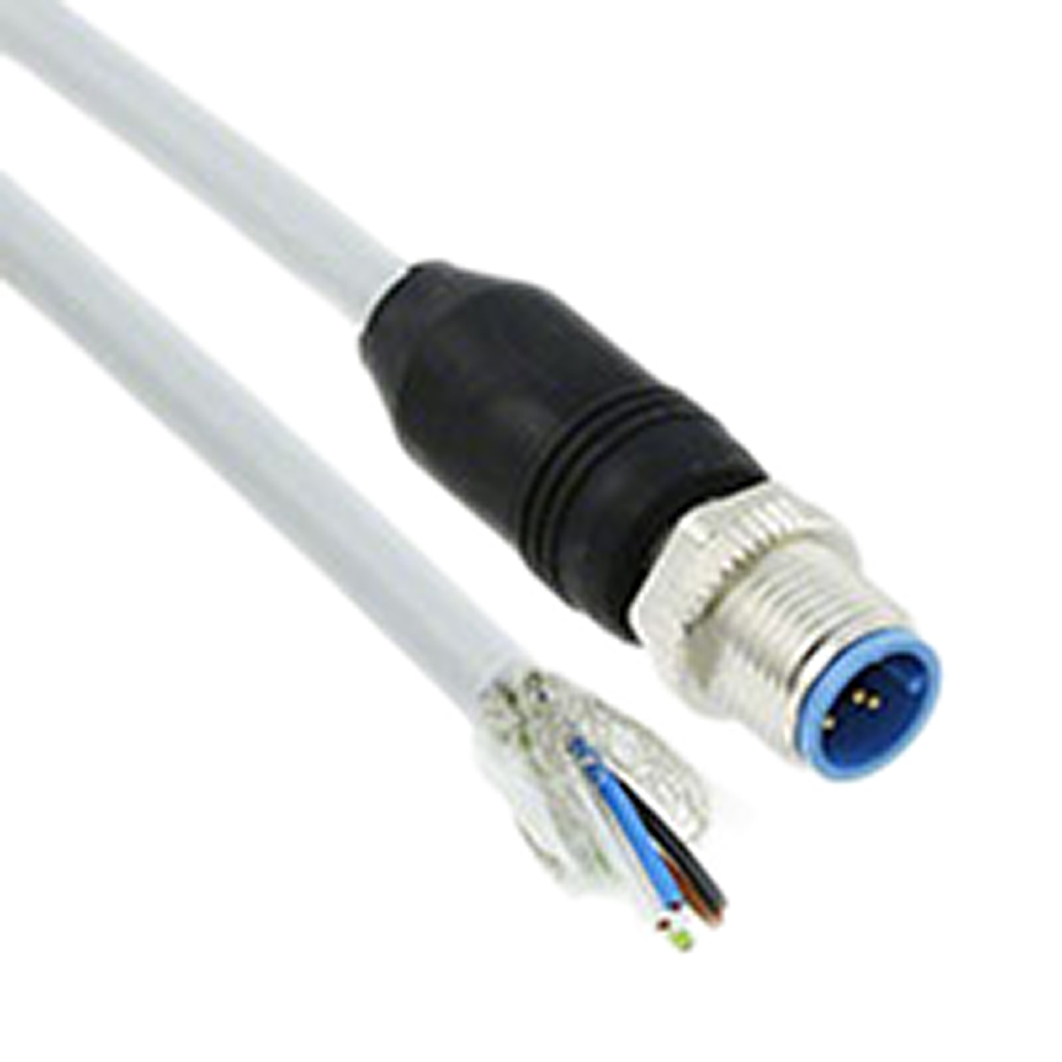 TE Connectivity Male 5 way M12 to Free End Sensor Actuator Cable, 1.5 m