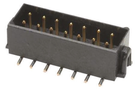 HARWIN Datamate L-Tek Series Straight Surface PCB Header, 6 Contact(s), 2 mm Pitch, 2 Row, Shrouded