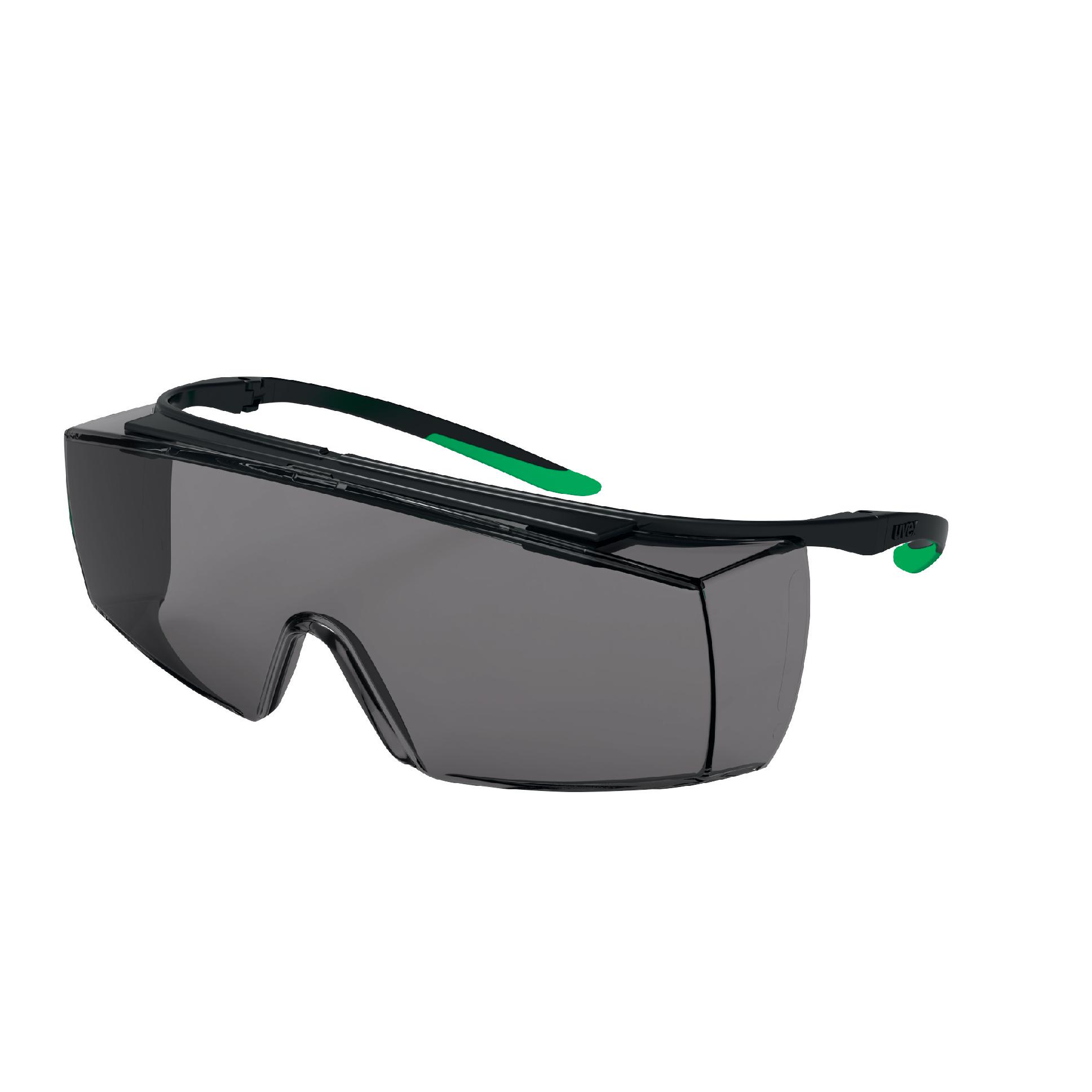 uvex super f OTG Anti-Mist UV Safety Glasses, Grey PC Lens