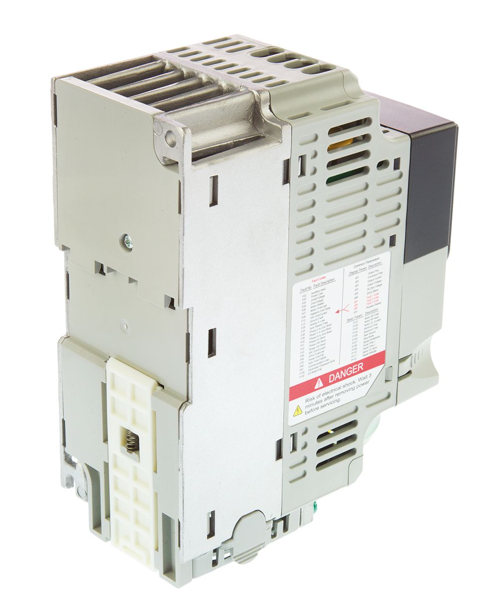 Allen Bradley Inverter Drive, 0.2 kW, 1 Phase, PowerFlex 4M Series 240 V 2.5 A
