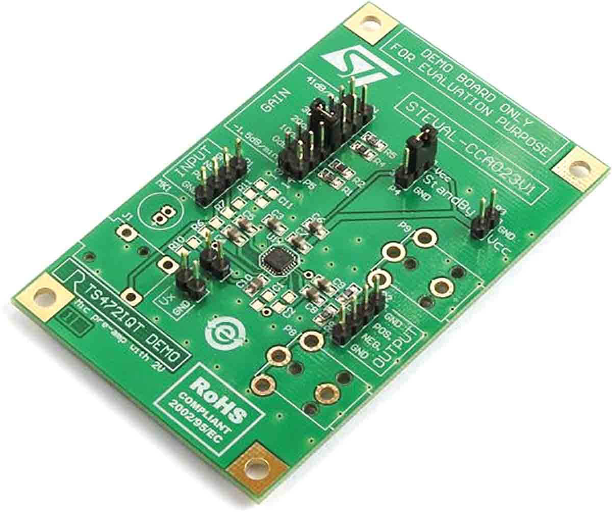 STMicroelectronics STEVAL-CCA023V1, Demonstration Board for Low Noise Microphone Preamplifier Demonstration Board for