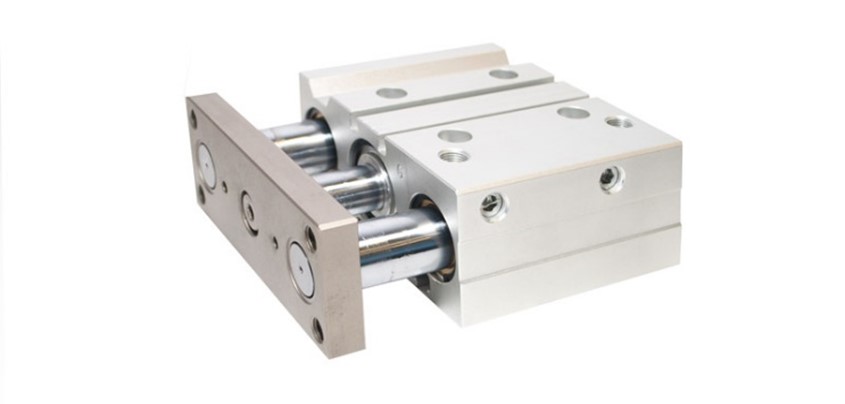 RS PRO Pneumatic Guided Cylinder - 12mm Bore, 80mm Stroke, Double Acting