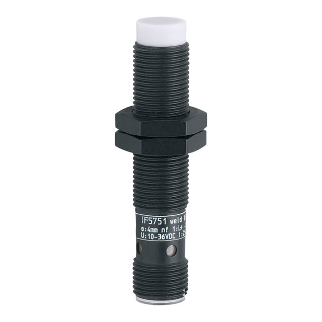 ifm electronic Inductive Threaded Barrel Proximity Sensor, M12, 4 mm Detection, PNP NO, 10 → 36 V dc