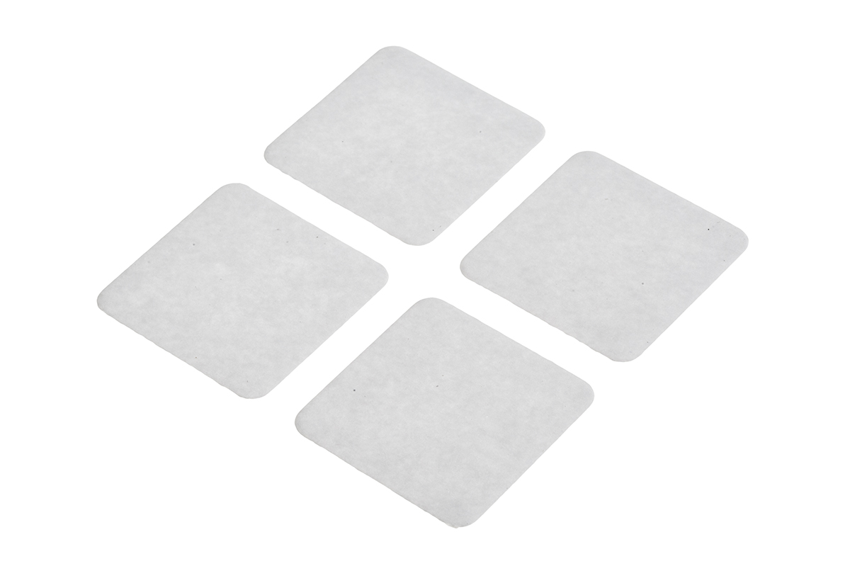 Hi-Bond VST 4100CP Transparent Double Sided Adhesive Square, 1mm Thick, 31.8 N/cm, 30mm x 30mm