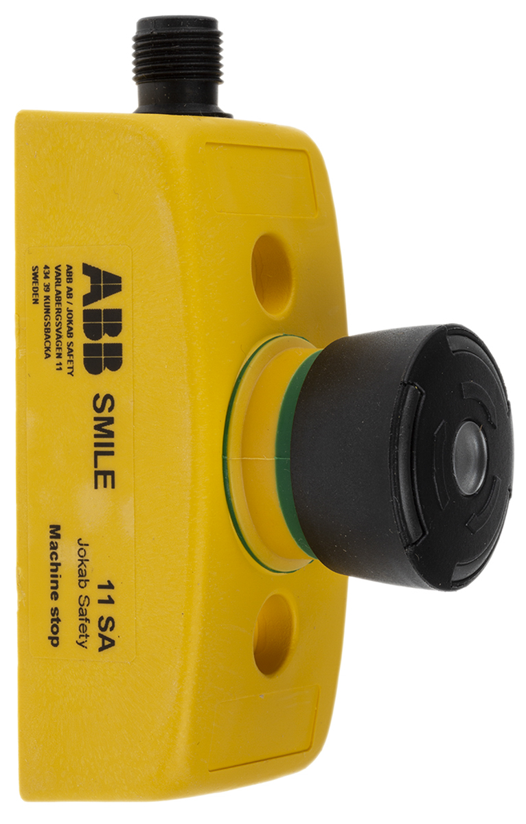 ABB Jokab Smile 11 SA Tina Series Black Illuminated Twist Release Push Button, IP65