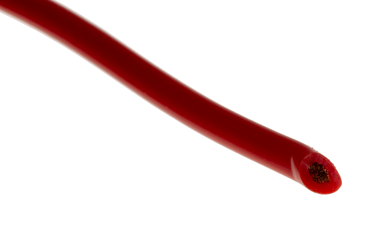 Lapp Red 0.75 mm² Hook Up Wire, 18 AWG, 100m, PVC Insulation, 4560016S