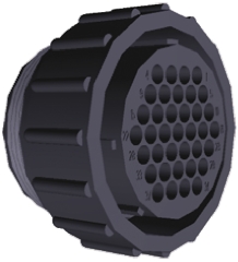 TE Connectivity Circular Connector, 37 Contacts, Cable, Standard Connector, Plug, Female, CPC Series