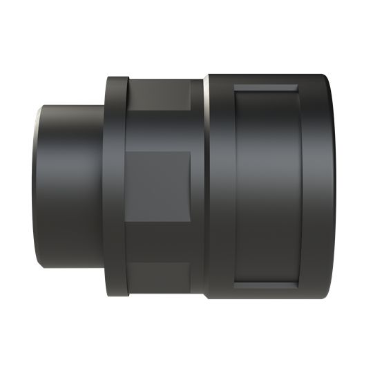 Flexible Fitting, Conduit Fitting, 29mm Nominal Size, M32, Polyamide 6, Black