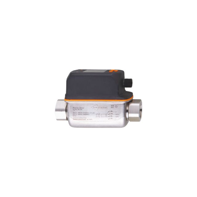 ifm electronic SV Series Flow Sensor for Coolants, Glycol Solutions, Water, 1 l/min Min, 20 L/min Max