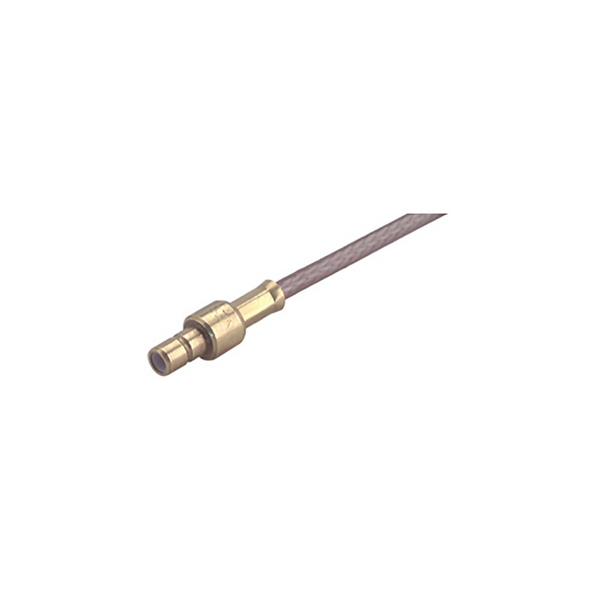 Huber+Suhner 21_SMB-50-2-10/111_NE Series, Jack Cable Mount SMB Connector, 50Ω, Crimp Termination, Straight Body