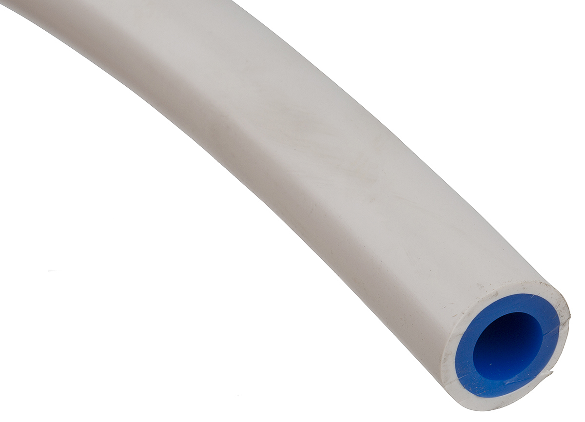 RS PRO Compressed Air Pipe White PUR, PVC 12mm x 30m