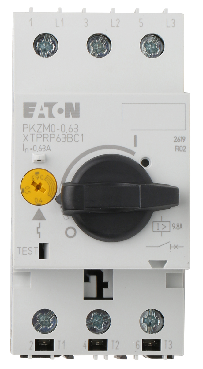 Eaton 0.4 → 0.63 A Motor Protection Circuit Breaker, 690 V ac