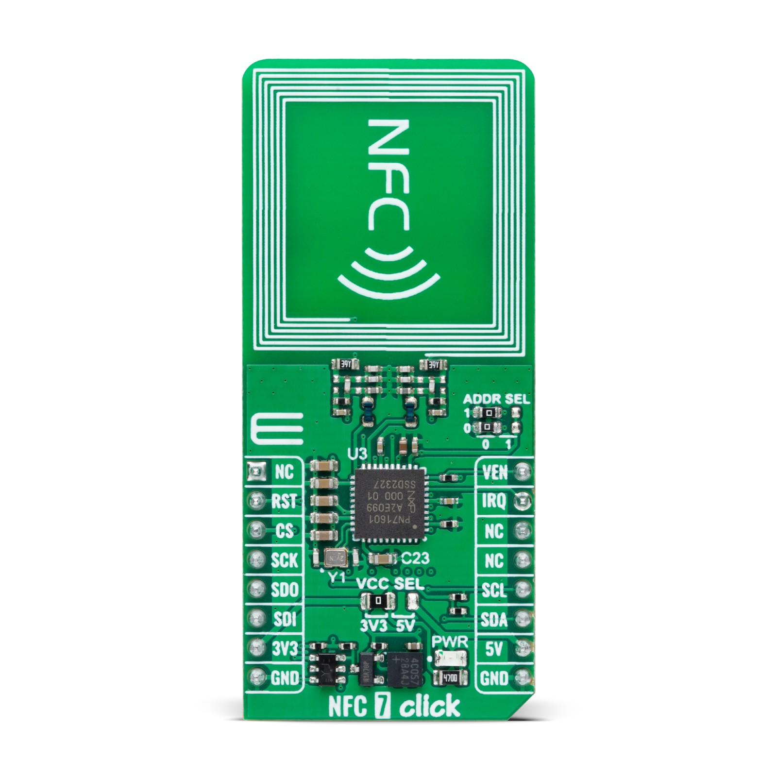 MikroElektronika NFC 7 Click - I2C PN7160A1HN/C100 Near Field Communication (NFC) Evaluation Board for Integrates NFC