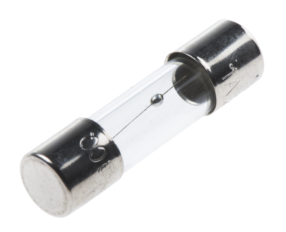 RS PRO 1A T Glass Cartridge Fuse, 5 x 20mm