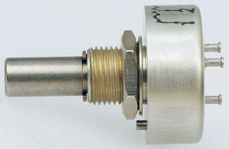 Vishay 157 10kΩ Rotary Potentiometer 1-Gang Panel Mount, 157B103MX9001