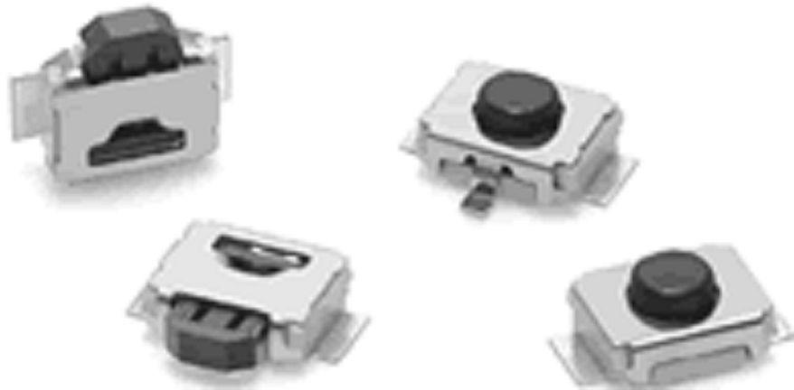 Omron IP40 Side Tactile Switch, SPST 0.05A @12V dc VA Surface Mount